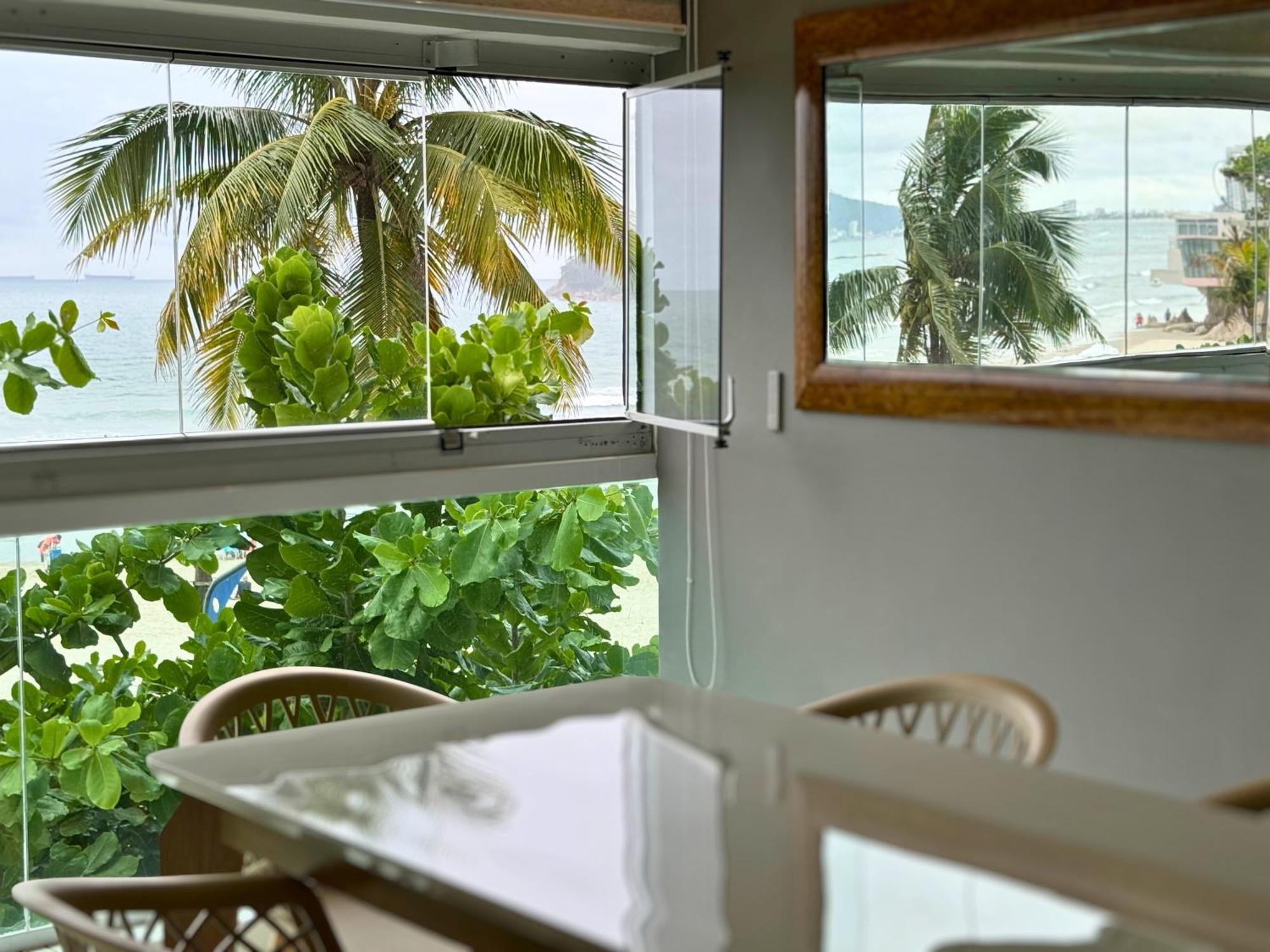 Apartamento Vista Para O Mar E Pe Na Areia 瓜鲁雅 外观 照片